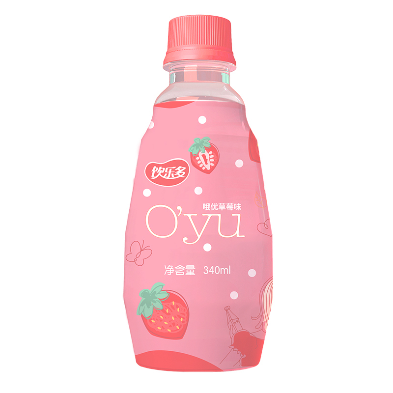 哦优草莓味饮料